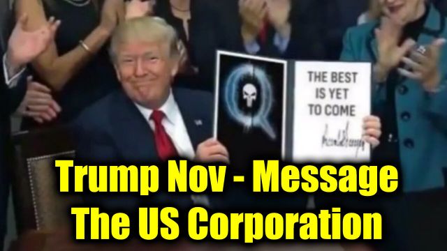 Trump Drops The Next Bomb November (Must Listen) - Message The US Corporation